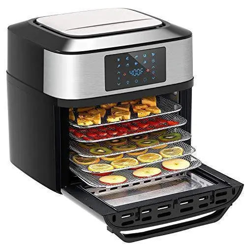 20-Quart 10-in-1 Air Fryer Toaster Oven 1800W Convection Oven with Rotisserie, Dehydrator, ETL Certified
