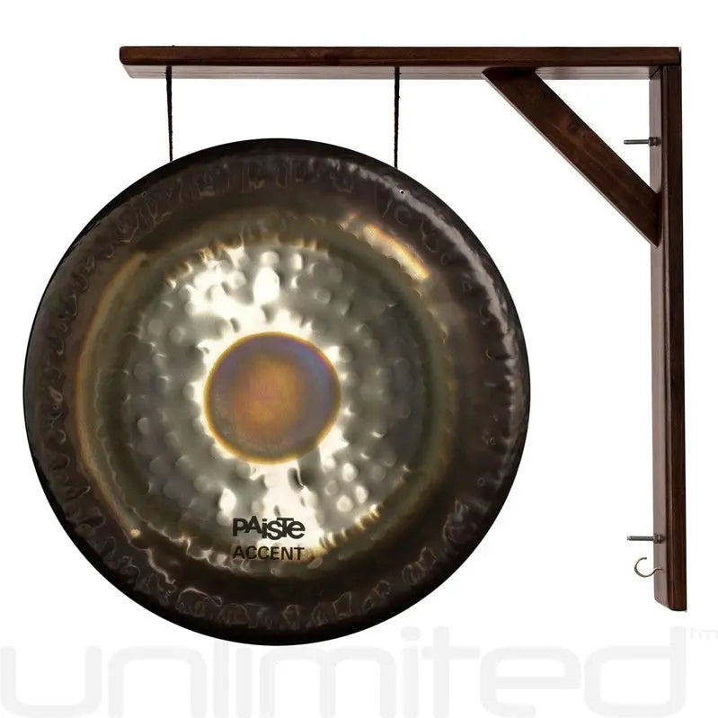 22-Inch Paiste Accent Gong Mounted on Great Wall Gong Stand