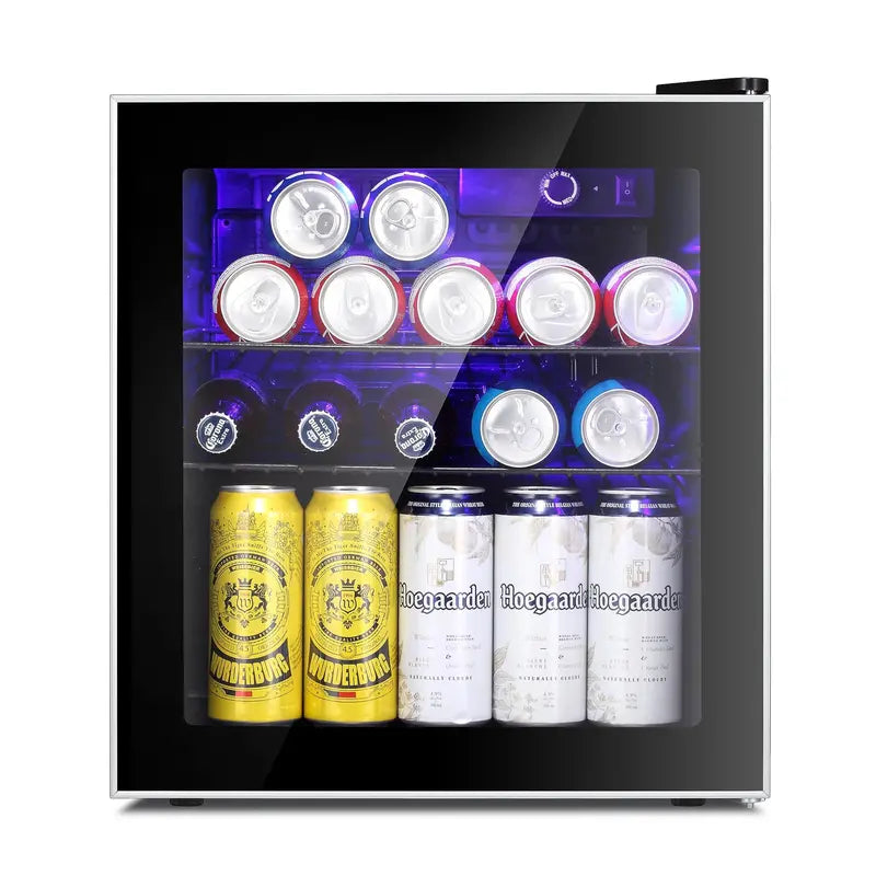 Antarctic Star 60-Can Mini Fridge Compact Beverage Cooler with Adjustable Shelves