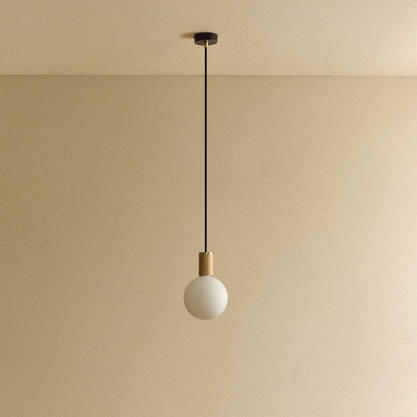 Sphere IV Pendant Light in Oak