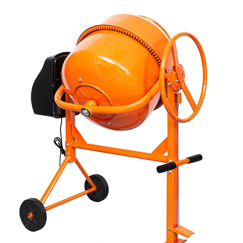 GIVIMO 4.2 Cu Ft Electric Concrete Mixer for Stucco, Mortar Portable with Wheel & Stand