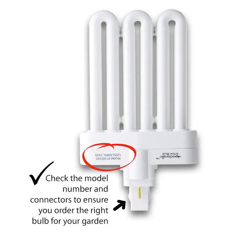AeroGarden Fluorescent Grow Light Bulb, 2-pack