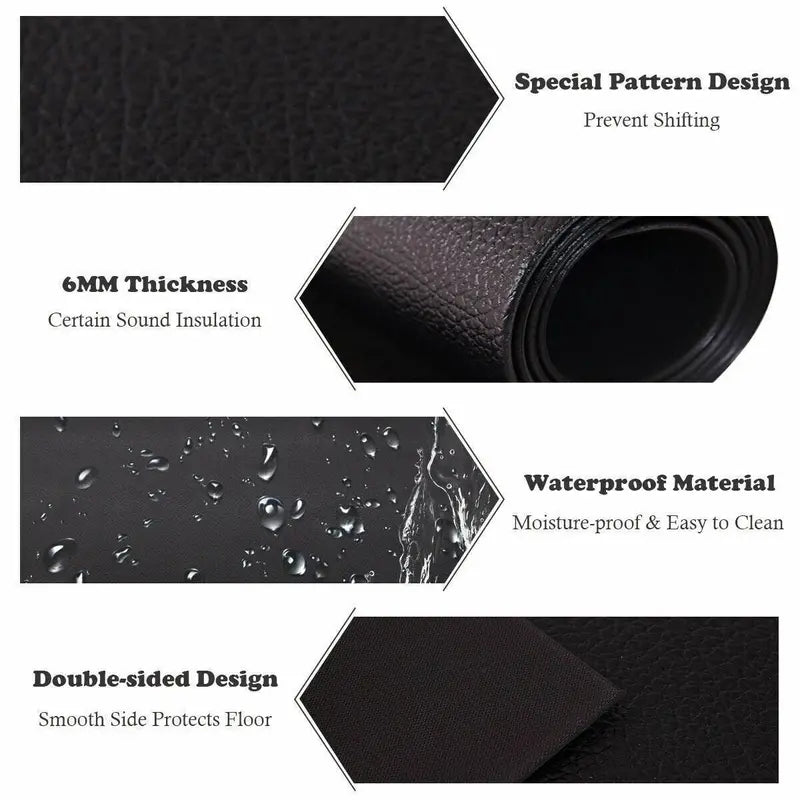 Premium Thick Treadmill Mat 36″ x 78″ High-Density Waterproof PVC for Hardwood Floors