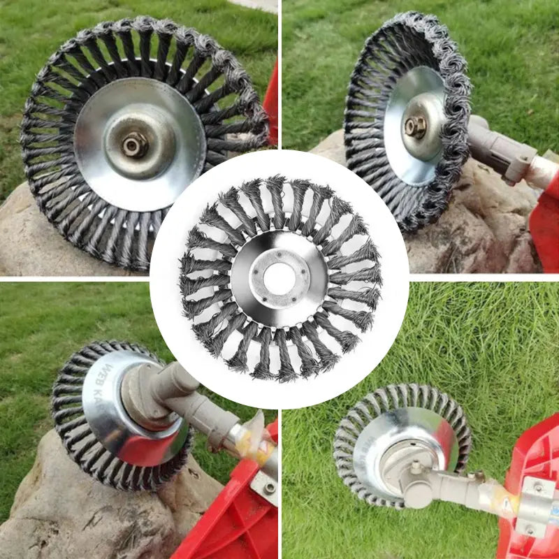 Heavy-Duty Wire Grass Trimmer Head Unbreakable Replacement Mowing Spool