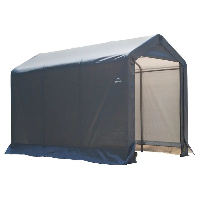6-Foot Wide by 10-Foot Deep Plastic Storage Shed