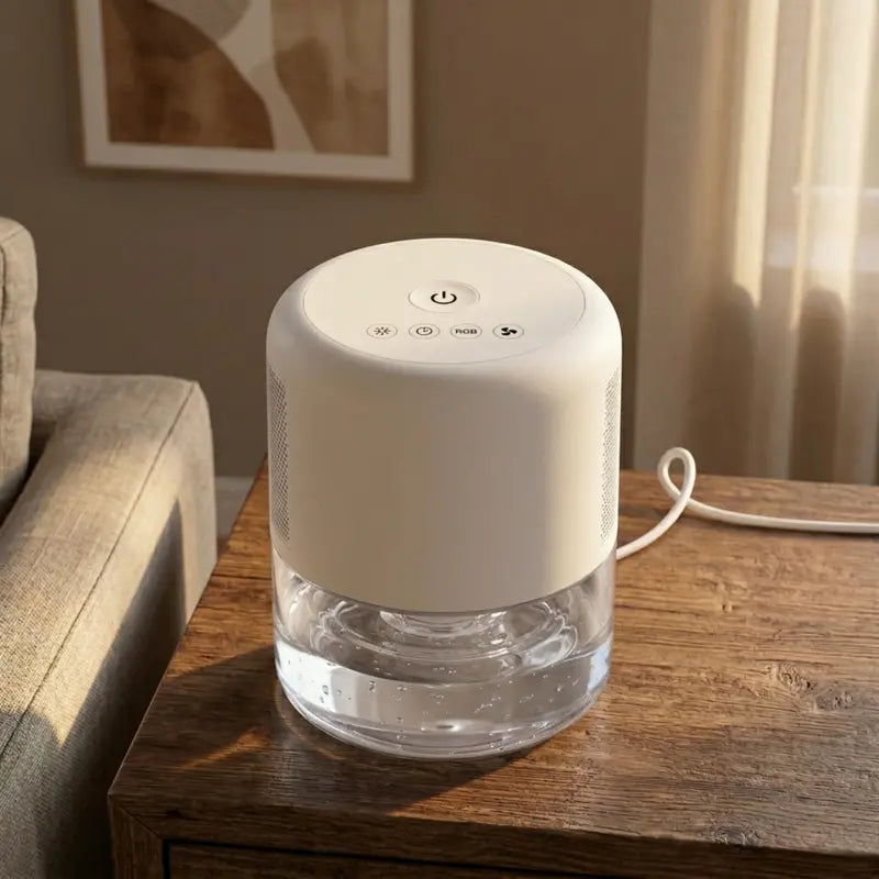 Portable 44oz Dehumidifier for Bedrooms and Apartments Lightweight & Energy Efficient