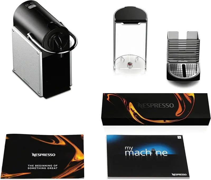 Nespresso Pixie by DeLonghi Compact Aluminum Espresso Machine, 19-Bar Pump, 1100ml Water Tank, Silver Finish