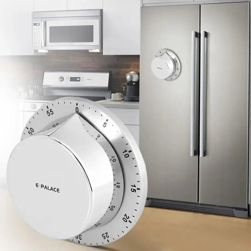 Magnetic Stainless Steel Kitchen Timer Durable, Portable & Loud Alarm for Cooking