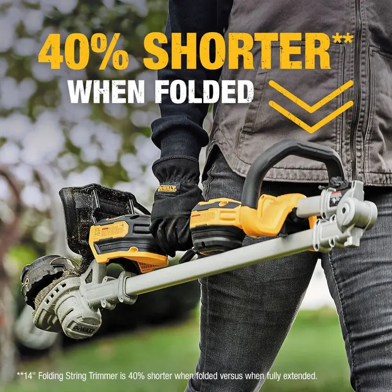 DEWALT 20V MAX 14 in. Folding String Trimmer (Tool Only) DCST922B from DEWALT