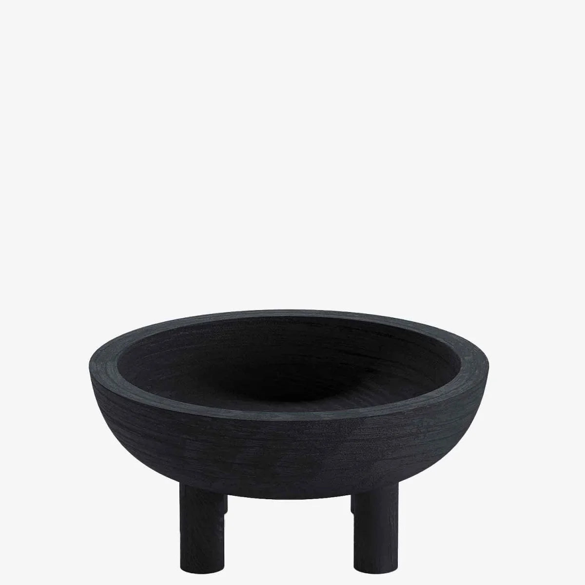 Coupe design en bois sculpt paulownia noir Montmartre