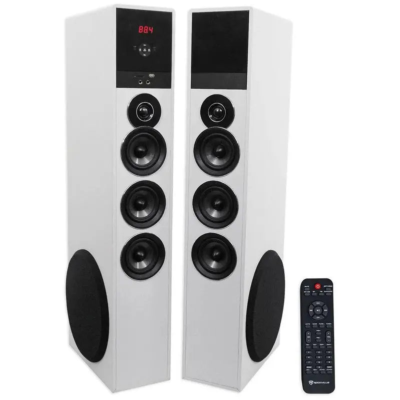 Rockville TM150W Home Theater System 10-Inch Subwoofer, Bluetooth Streaming, Remote-Controlled Audio Setup