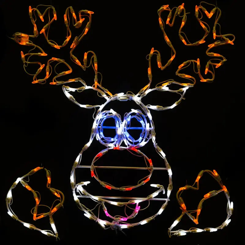 Holidynamics 30″ LED Dancer Reindeer Christmas Display Multicolor, Weatherproof, Indoor/Outdoor