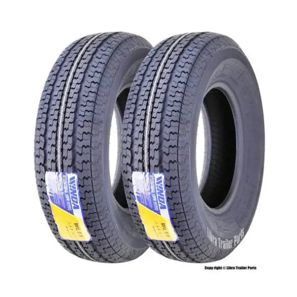 WINDA ST225/75R15 Trailer Tires 10-Ply Load Range E, ScuffGuard Reinforcement, Set of 2