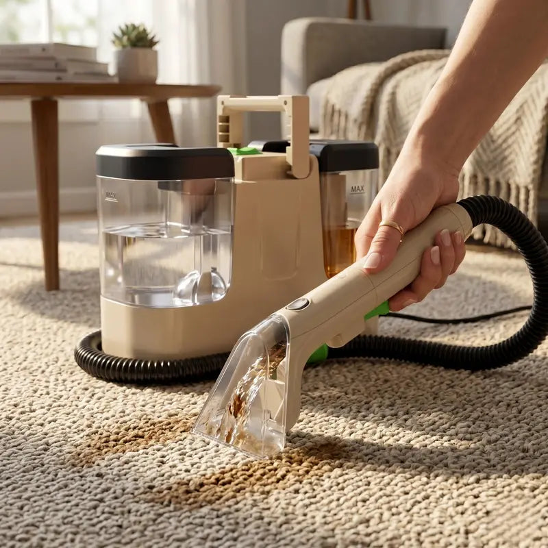 18KPa Cordless Upholstery Cleaner with Separate Clean/Dirty Water Tanks