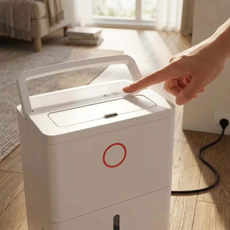 21-Pint Home Dehumidifier Continuous Drain Option & Custom Humidity Control