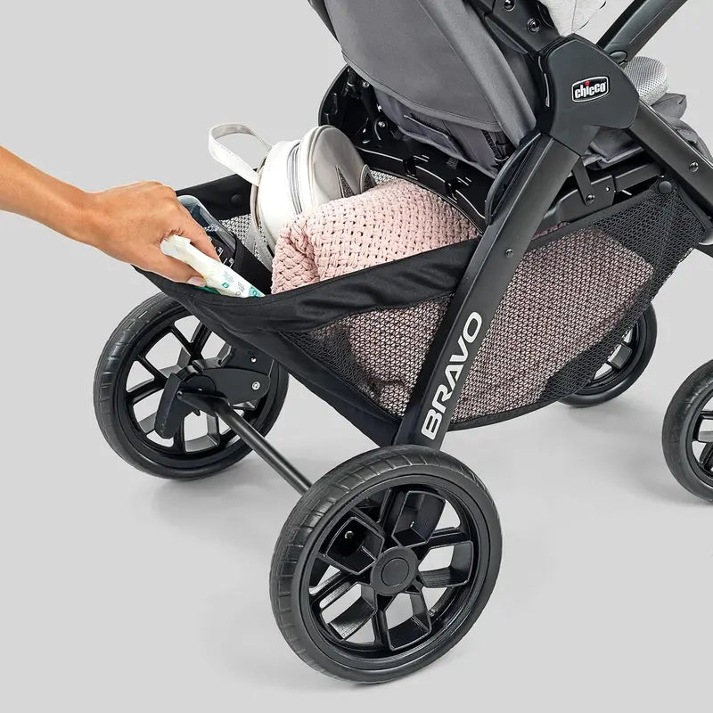 Chicco Bravo Primo Travel System Featuring Keyfit 35 Infant Car Seat Complete Stroller + Carrier Combo