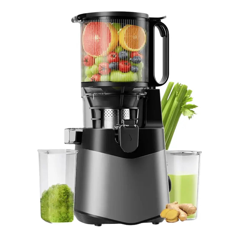 Cold-Press Juicer with 400W Motor Wide 5.3-Inch Feed Chute for Whole Fruits