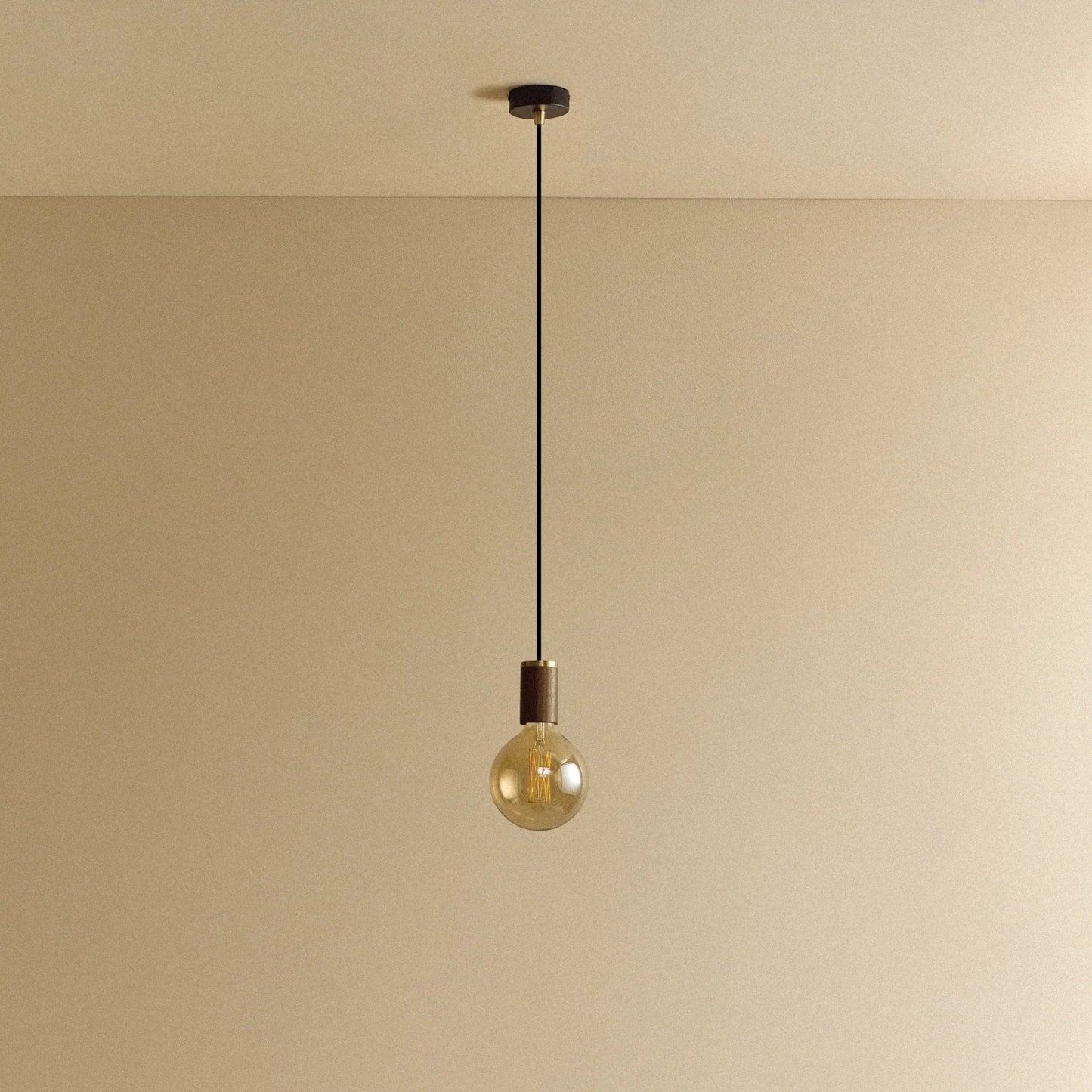 Gaia Pendant Light in Walnut