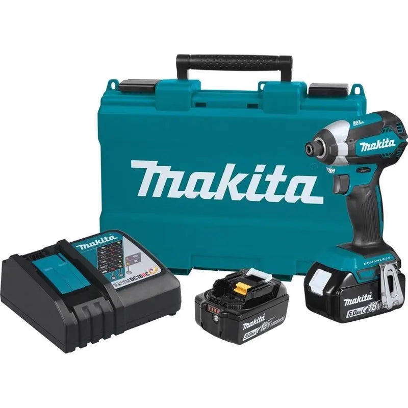 Makita 18V LXT Cordless Brushless Impact Driver Kit Includes Battery and Charger