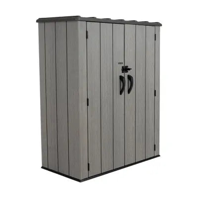 53-Cubic-Foot Vertical Storage Shed for Yard and Workshop Organization