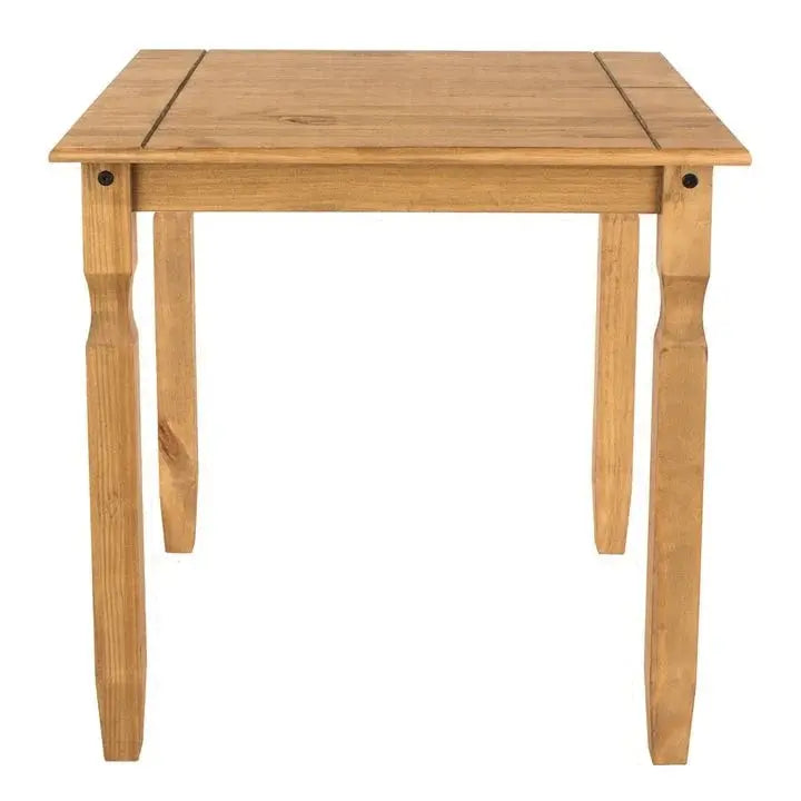 Corona Collection Solid Wood Dining Table Rustic Modern Farmhouse Style Table