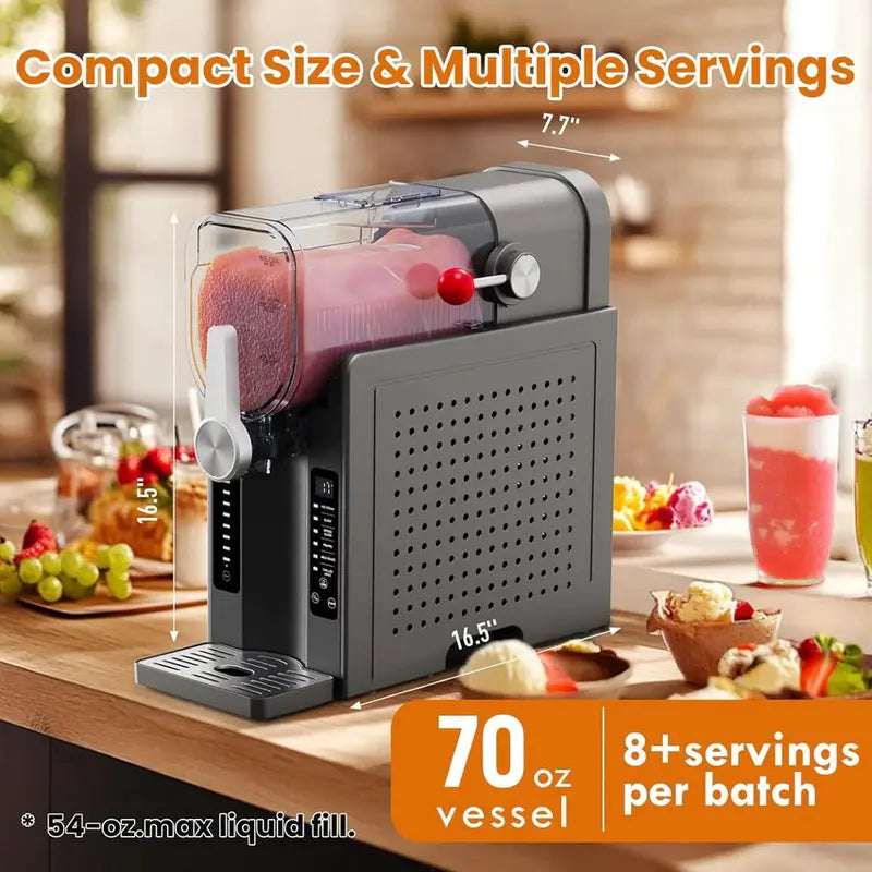 Home Soft Serve Ice Cream & Slushy Maker Compact Frozen Treat Appliance