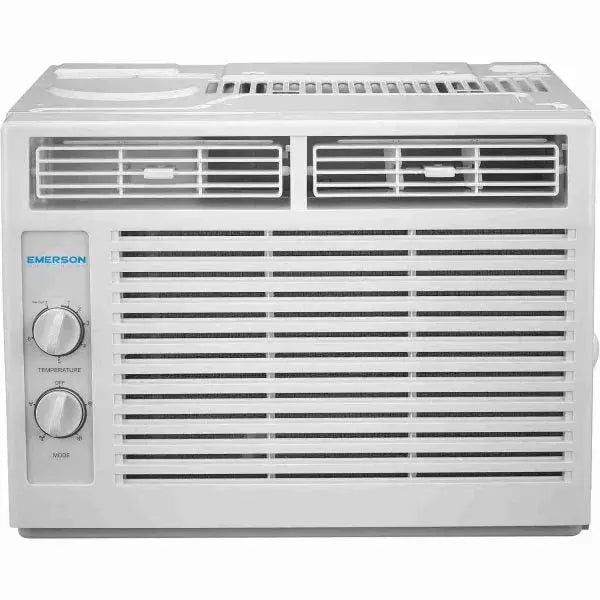 GE 5000 BTU 115V Window-Mount Air Conditioner Compact White Cooling Unit
