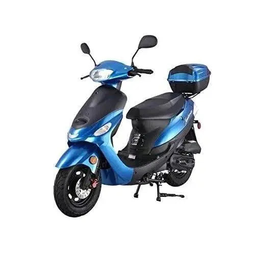 Tao Tao ATM 50-A1 50cc Street-Legal Scooter Blue Gas-Powered Commuter Moped