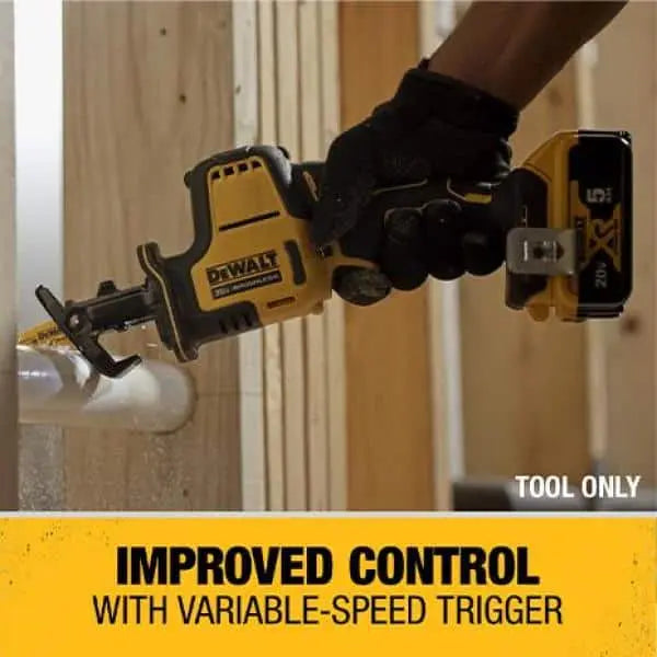 DEWALT ATOMIC 20V MAX Cordless Brushless 4 Tool Combo Kit, (2) 2.0Ah Batteries, Charger, and Bag DCK489D2