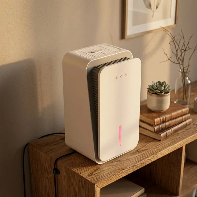 2.5L Portable Dehumidifier Auto Shut-Off, Quiet Sleep Mode, Compact Build
