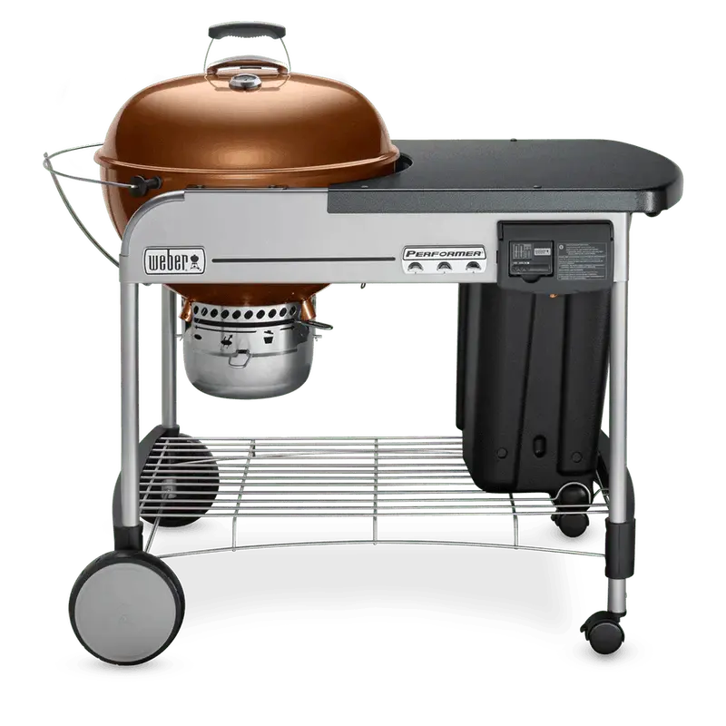 Performer Deluxe 22-Inch Charcoal Grill Heavy-Duty Cooking Station