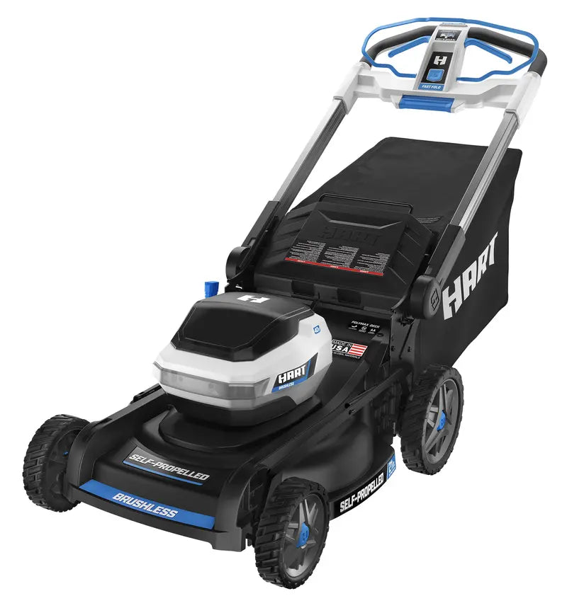 HART 40-Volt 21-Inch 3-IN-1 Self-Propelled Mower (2) 6.0 Ah Lithium-Ion Batteries