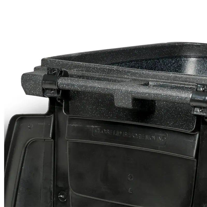 Toter 96-Gallon Residential Trash Can Heavy-Duty Wheeled Bin with Smooth-Roll Casters & Secure Lid