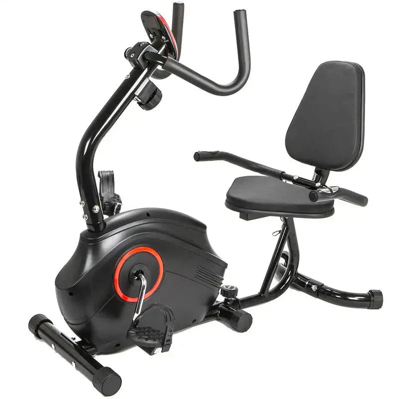 Recumbent Exercise Bike with 8 Adjustable Resistance Levels for Low-Impact Workouts