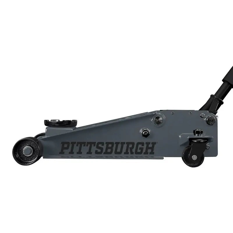 Pittsburgh 3-Ton Floor Jack Rapid Pump Lift Mechanism, Slate Gray Finish, Professional-Grade Stability