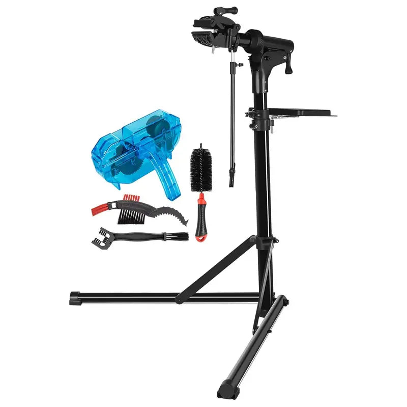Adjustable Folding Bike Repair Stand with Quick-Release Clamp System