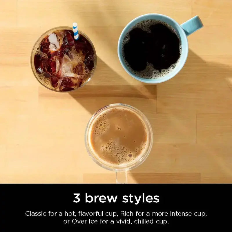 Ninja Single-Serve Coffee Maker K-Cup and Grounds Compatible, Compact Design with Brew Flexibility