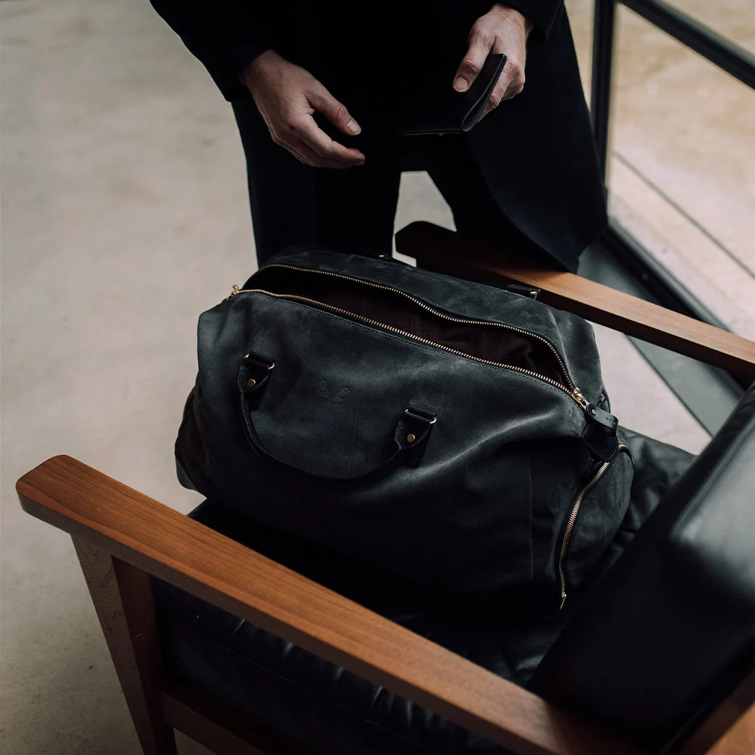 Suede Weekender - Storm Grey