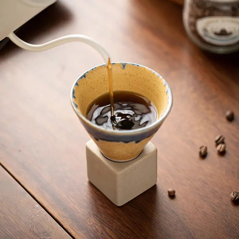 Kyoto-Inspired 200ml Ceramic Espresso Cup Set Clean Minimalist Design