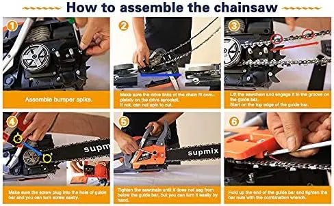 62cc 20-Inch Gas Chainsaw 3.4HP 2-Cycle Professional Wood-Cutting Saw for Farm, Yard, and Outdoor Projects