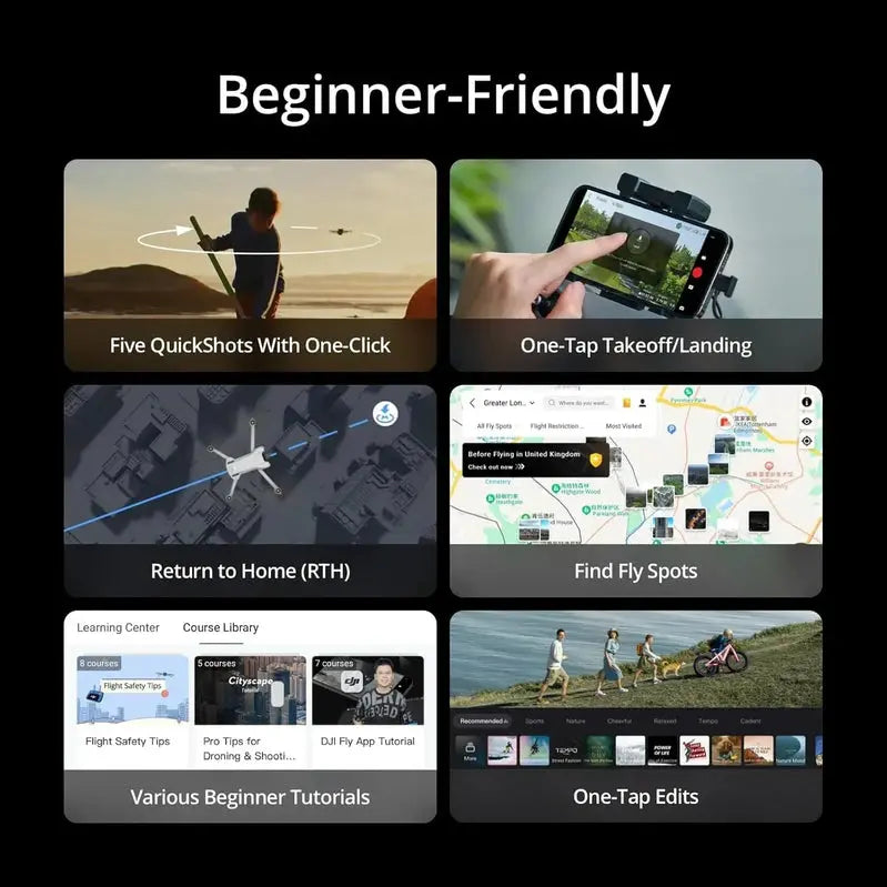 DJI Mini 3 Drone 4K Camera Quadcopter for Beginners, 38-Min Flight Time & 10km HD Transmission