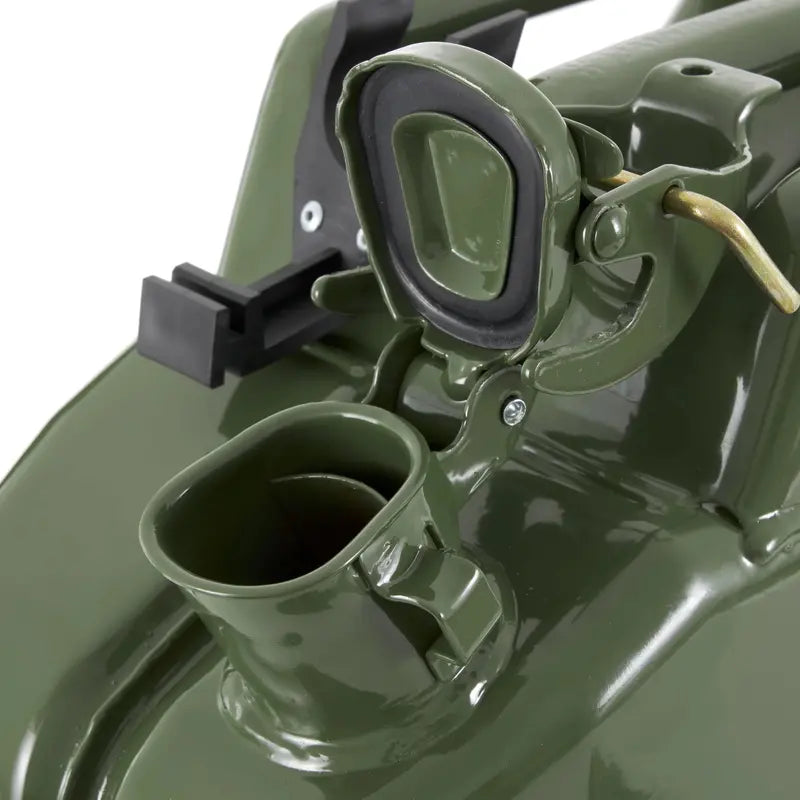 20-Liter CARB-Certified Jerry Can Authentic Green Fuel Container with Precision Spout