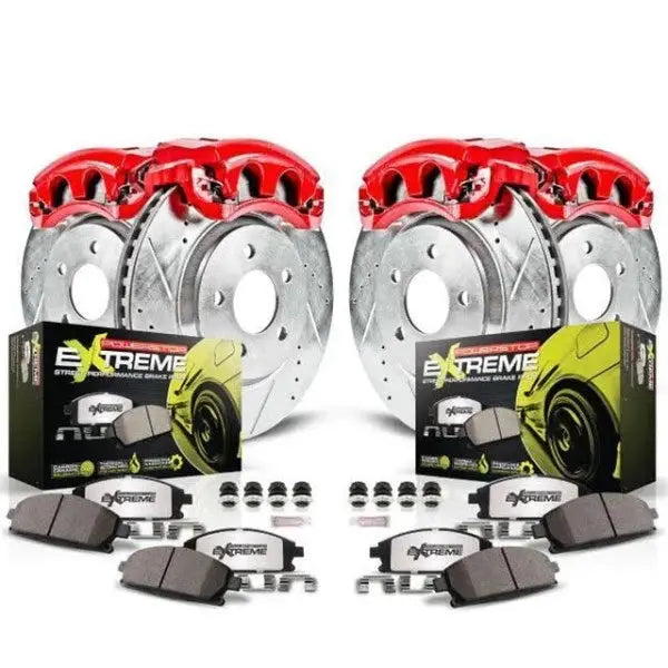 Power Stop Z26 Street Warrior Front & Rear Brake Kit with Calipers (KC750-26)