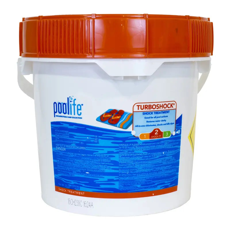 POOLIFE Turbo Shock Chlorine Granules Fast-Acting Pool Shock Treatment (25 lb)