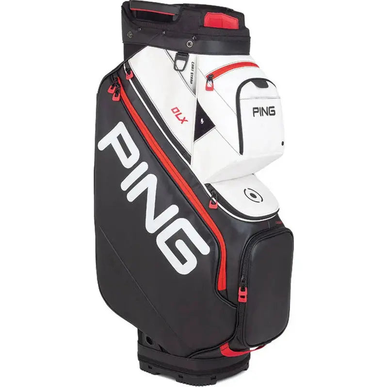 DLX Cart Bag Sleek White Golf Bag Designed for Push & Ride Carts