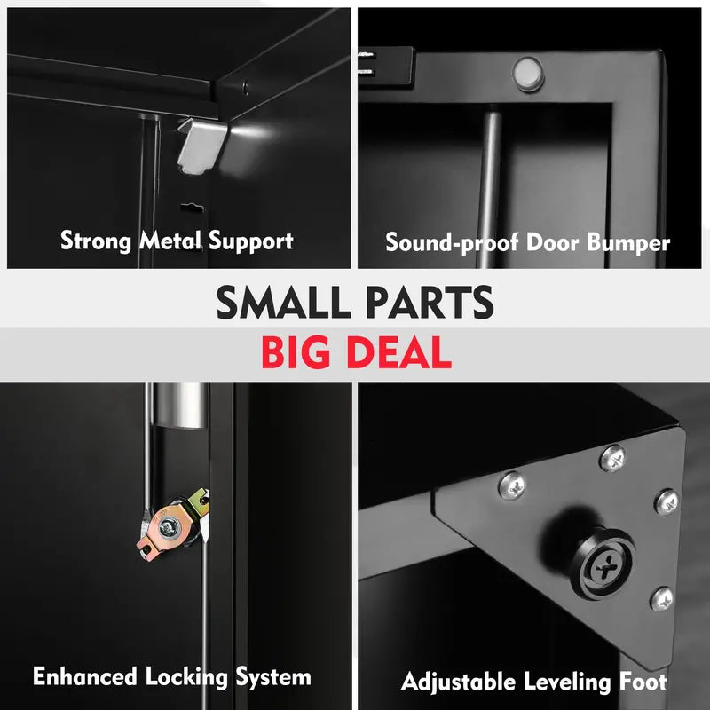 WORKPRO Steel Garage Storage Cabinet Lockable Metal Unit with Doors and Adjustable Shelving