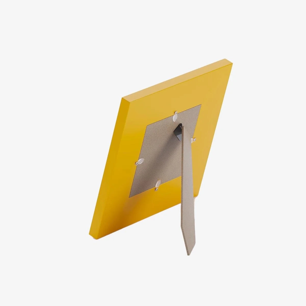 Cadre photo design rayures jaunes et blanches, Valencia
