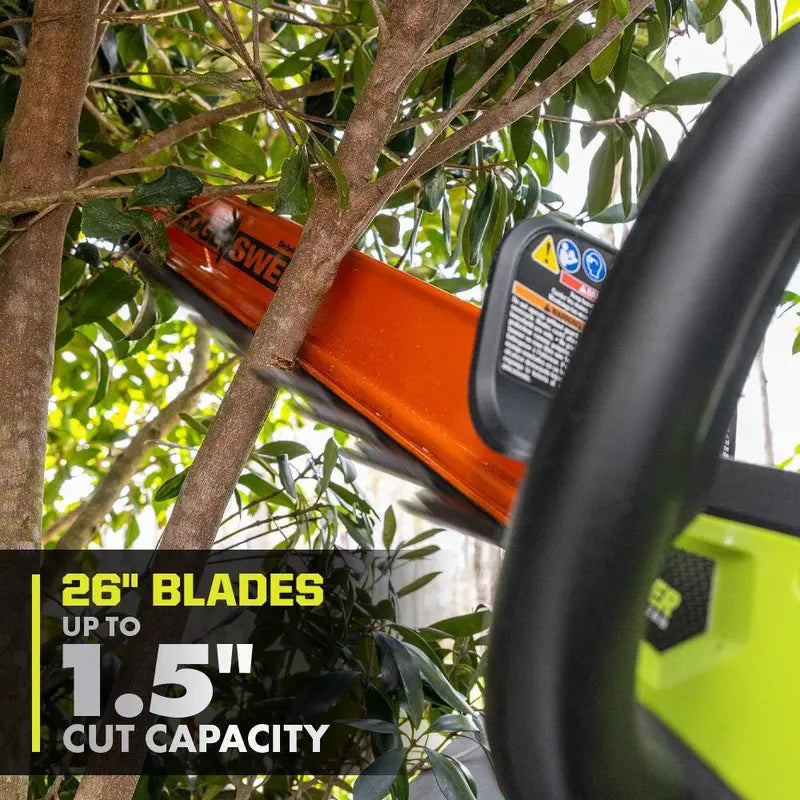 26 in. Cordless HP Brushless Hedge Trimmer 40V 2.0 Ah Battery & Charger
