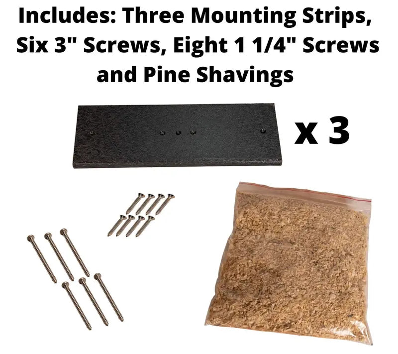 JCs Wildlife Barred Owl Nesting Box USA-Made, Treated Plywood with Clean-Out Door & Mounting Kit