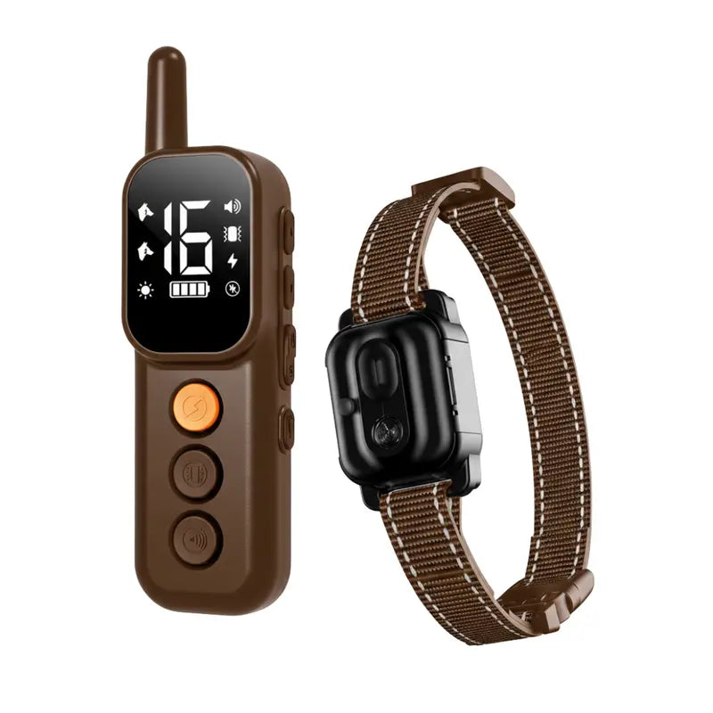 Rechargeable Waterproof Dog Training Collar with 4 Correction Modes and Ergonomic Remote